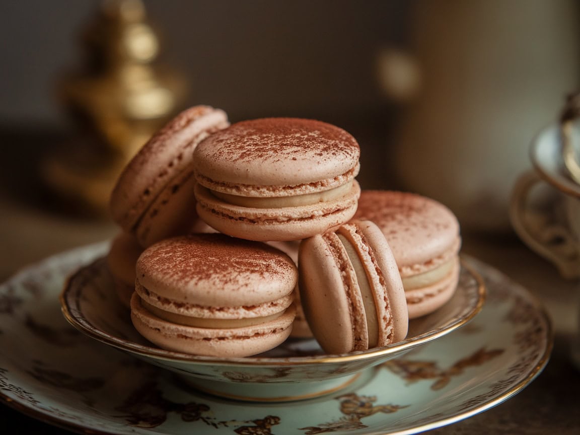 Indulge in 15 Delicious Coffee Macarons Perfect for Any Occasion 8 8. Cappuccino Cream Macarons