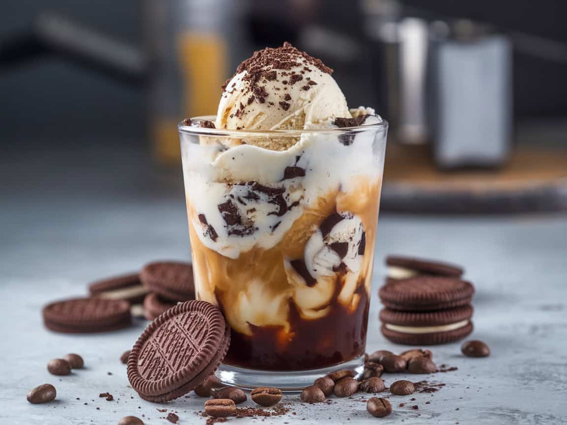 15 Coffee Ice Cream Float Recipes With a Fun Twist to Brighten Your Day 7 7. Cookies and Cream Coffee Float