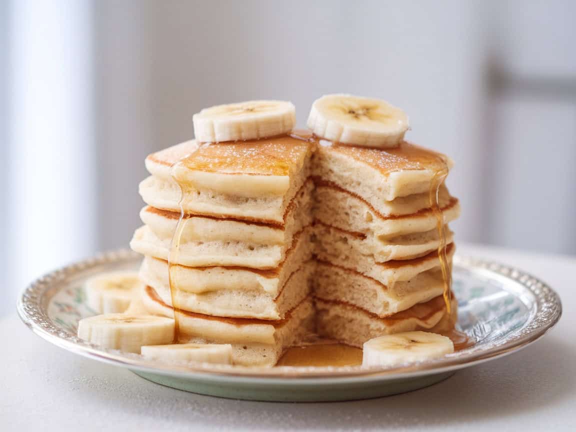 Start Your Day Right with These 15 Coffee Pancake Creations 6 6. Coffee and Banana Pancakes
