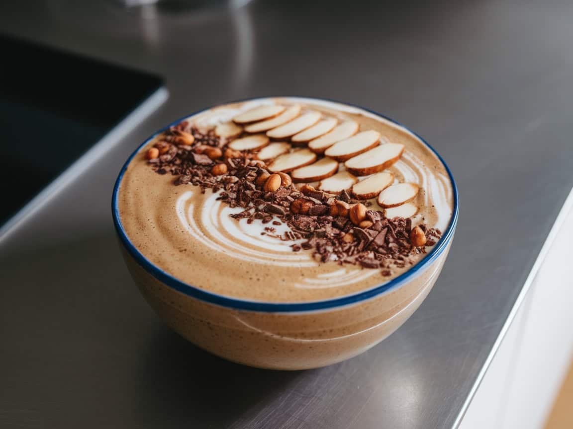 Creamy Coffee Smoothie Bowls That Eat Like Dessert 13 5. Almond Mocha Smoothie Bowl