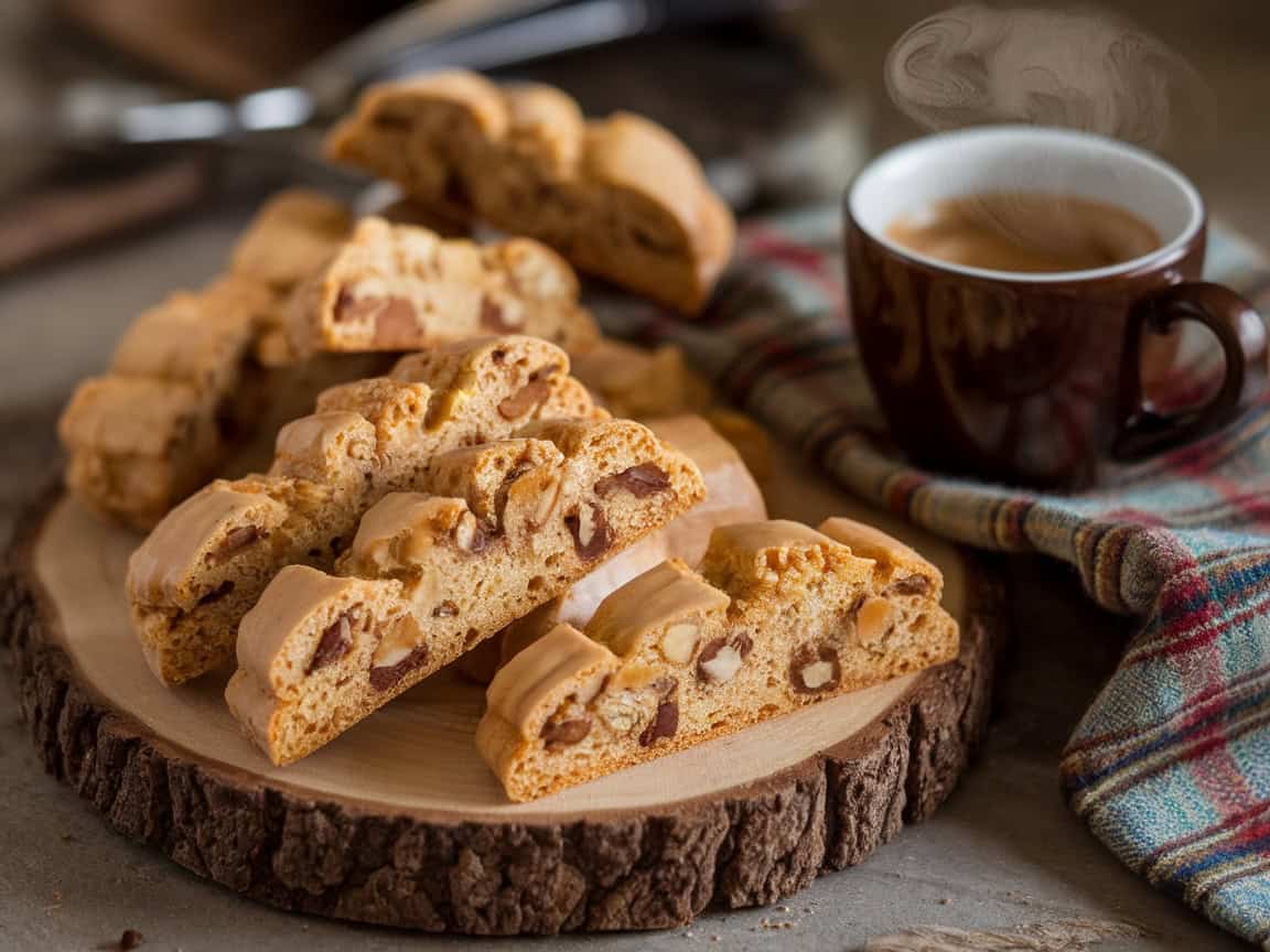 Cozy Up with These 15 Homemade Coffee Baked Goods that Pair Espresso with Biscotti 8 8. Maple Walnut Crunch Biscotti