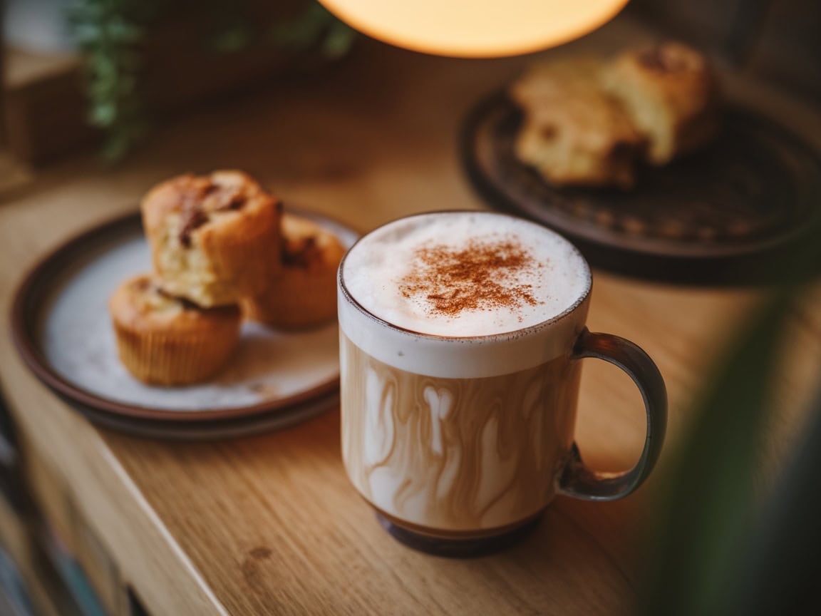 Tropical Bliss: 15 Coffee and Coconut Treats You Have to Try 5 5. Coconut Latte with Cinnamon