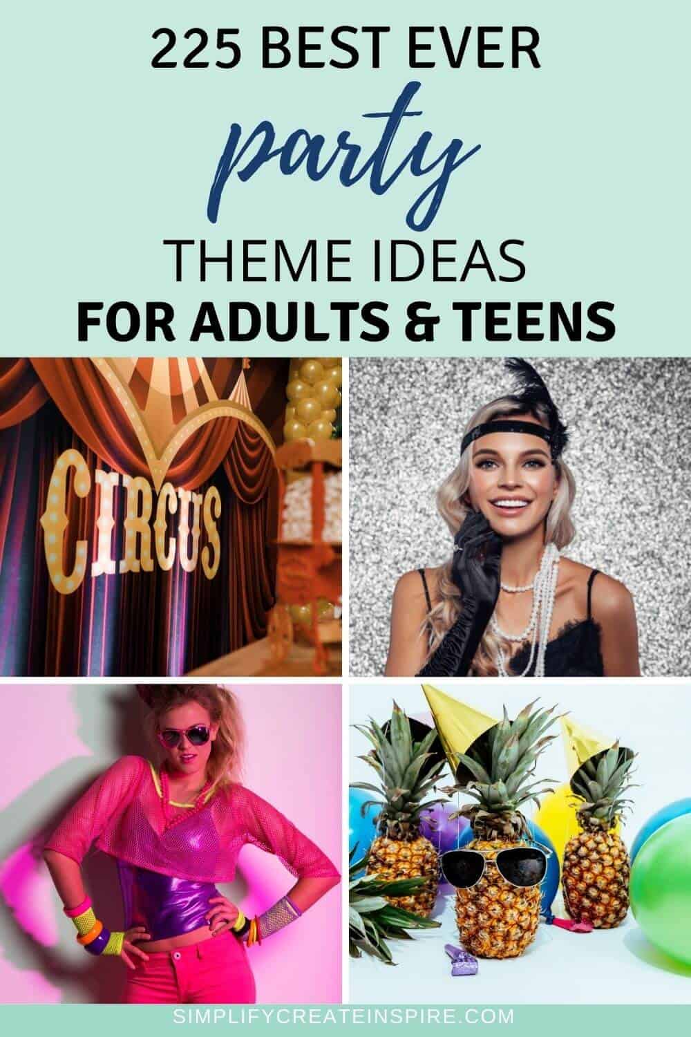 250 Unique Party Themes For Adults For 2025