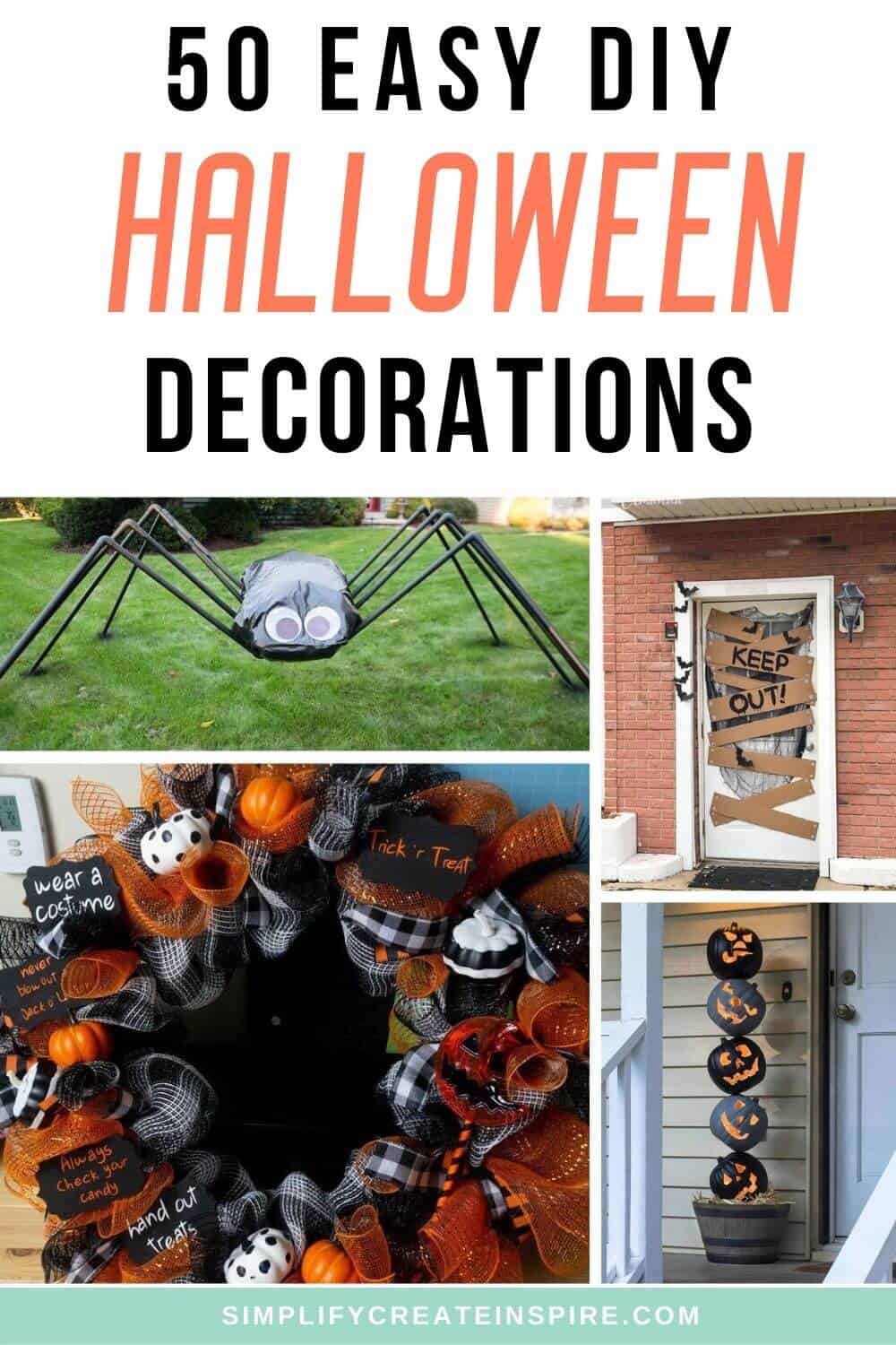 50 Easy DIY Halloween Decorations For Indoors & Outdoors