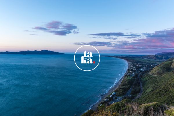 Landscape photography and contrasting graphics by brand agency Wonderlab.