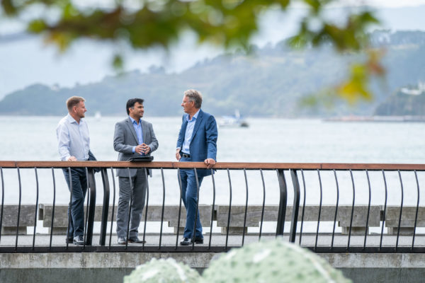Staff portrait at Wellington waterfront, creative direction by brand specialists Wonderlab.