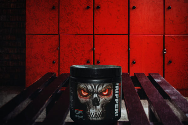 Skull package design in a locker room, part of a social media campaign by Wonderlab.