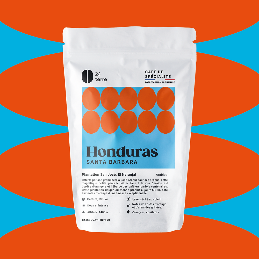 24terre honduras café grains motif