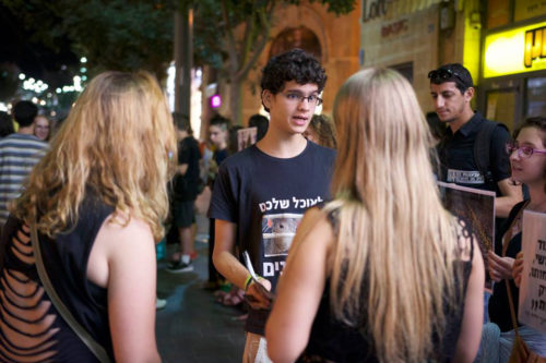 young people doing activism on the street