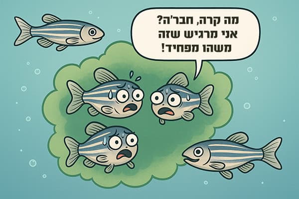 הדבקת פחד דרך ריח בדגים הדבקת פחד דרך ריח בדגים