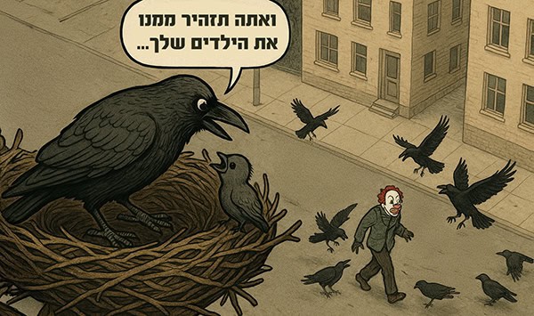 עורבים מזהירים זה את זה מפני אנשים מסוכנים גם מדור לדור ("והגדת לבנך") עורבים מזהירים זה את זה מפני אנשים מסוכנים גם מדור לדור ("והגדת לבנך")