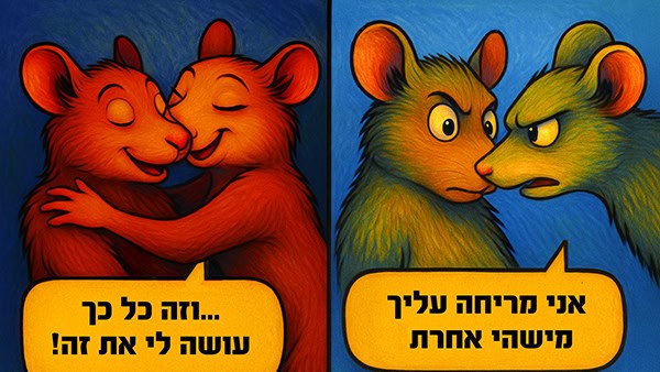 חולדות נמשכות לזכרים שמדיפים ריח הזדווגות עם נקבות אחרות - אילוסטרציה קומית