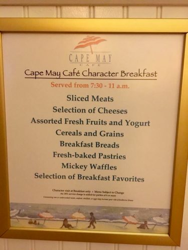 Buffet choices