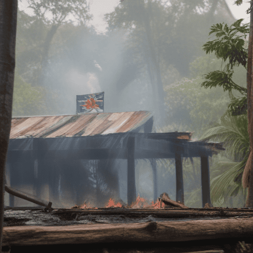 Illustration of $200k House Destroyed in Fire