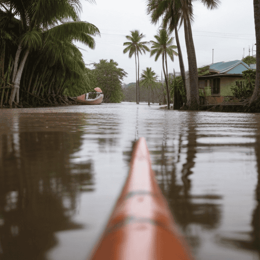 Illustration of Floods wreak havoc