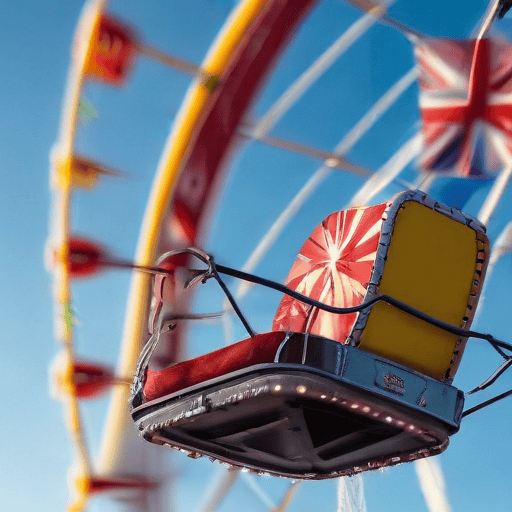 Illustration of Taveuni ferris wheel rides scratched