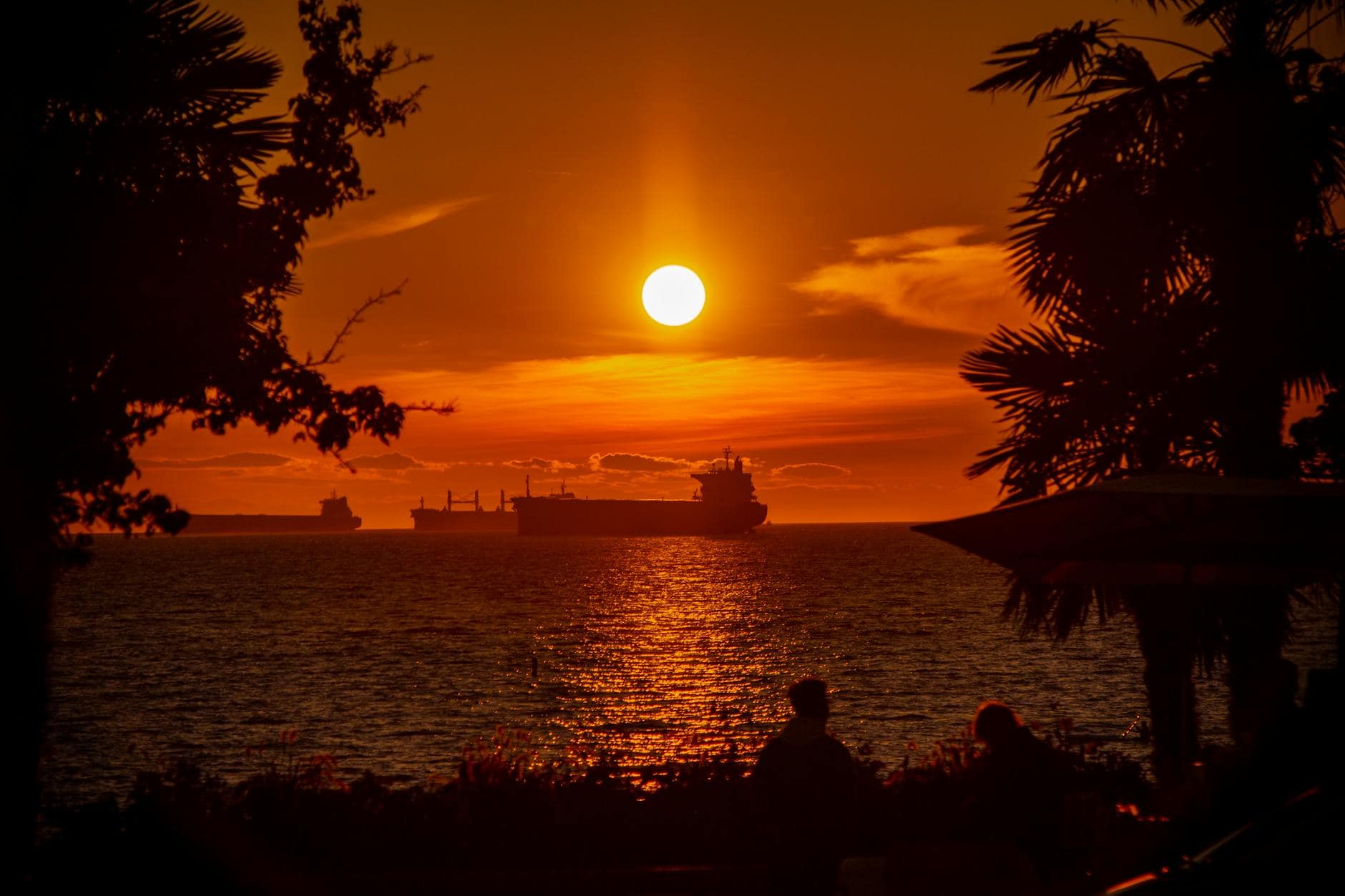 ship on body of water during sunset