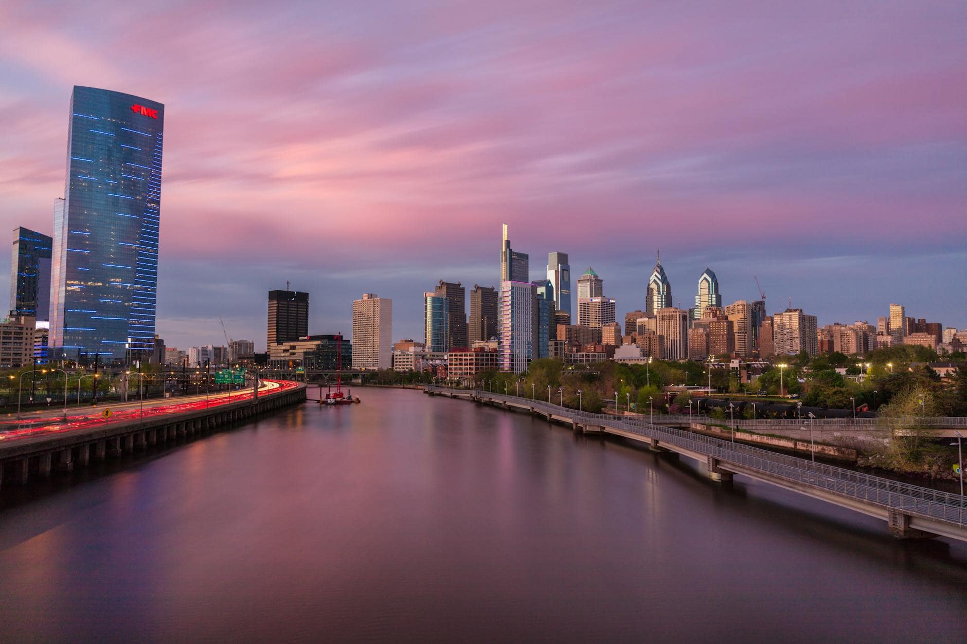 a river in the city