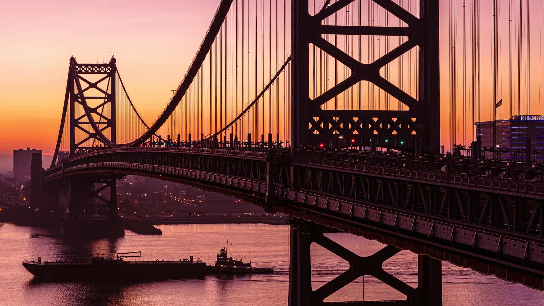 a long bridge above a river