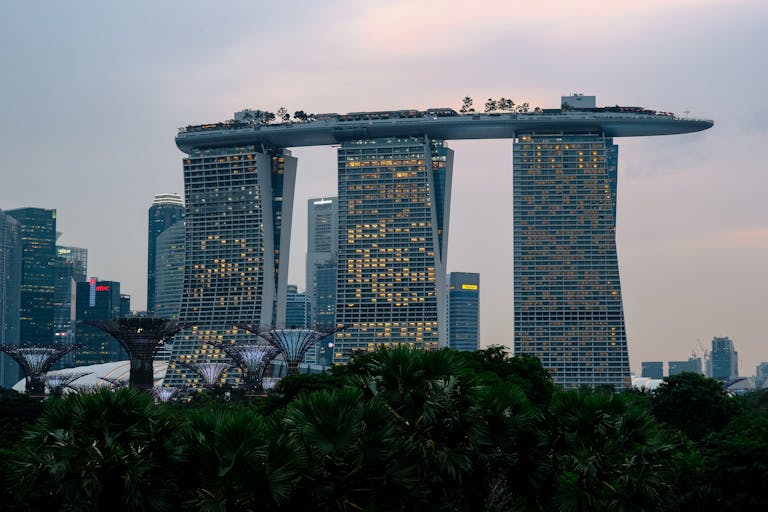 The marina bay sands hotel in singapore