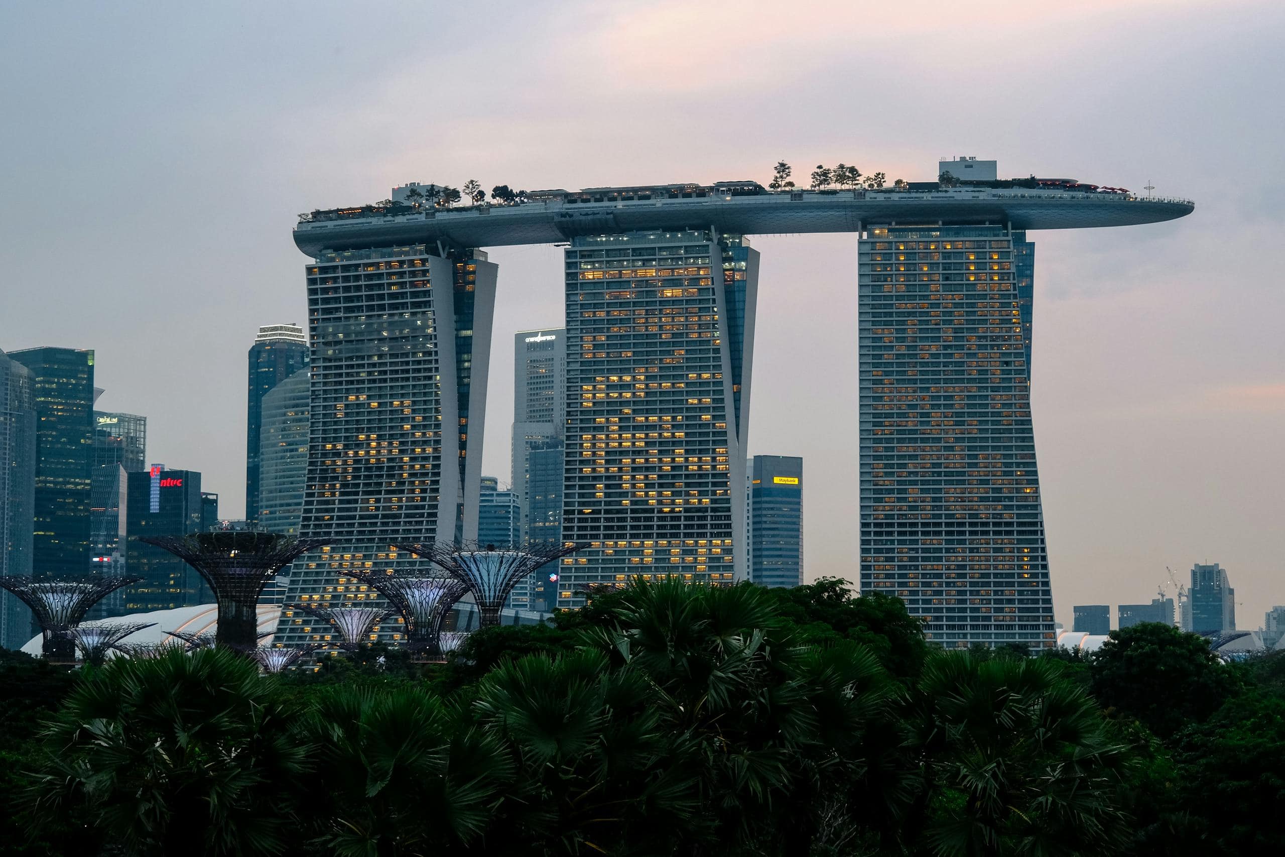 The marina bay sands hotel in singapore