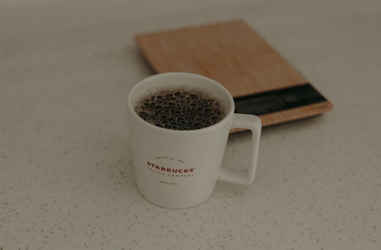 Close-Up Shot of a Cup of Coffee