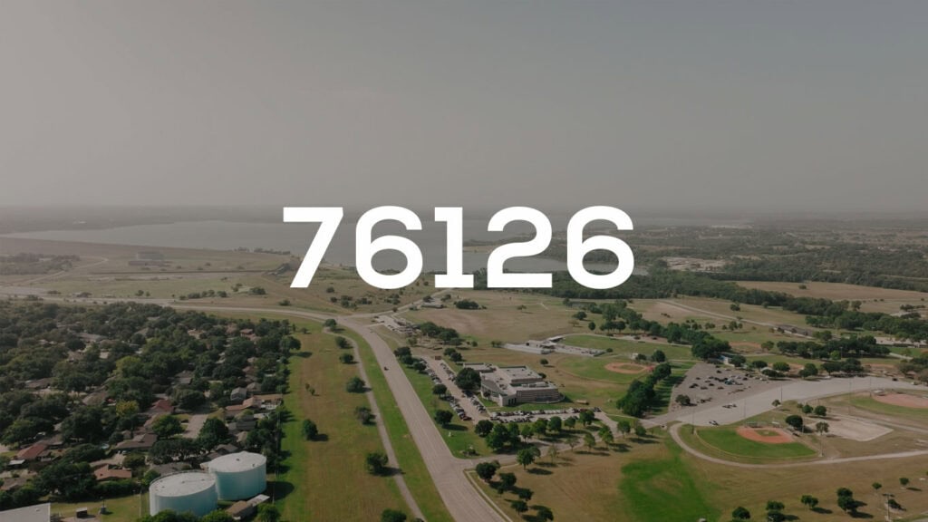 An image that shows 76126 zip code