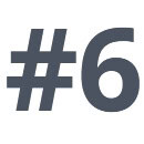 6 An image that shows 6