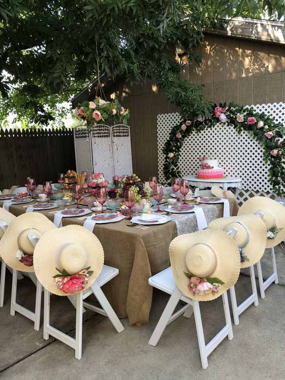 tea party with hats