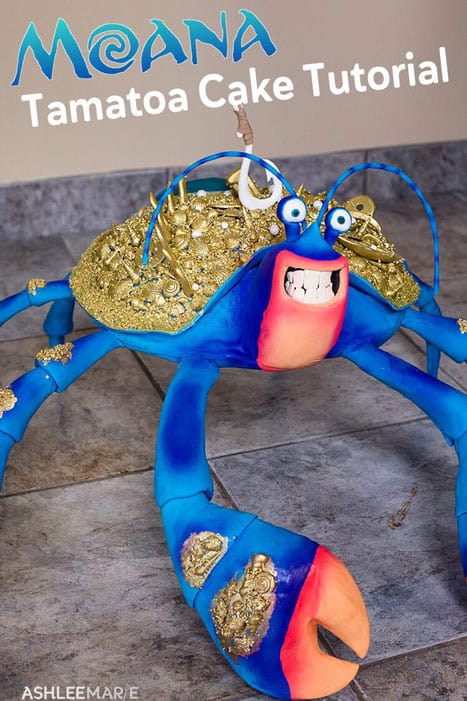 Moana’s Tamatoa gigantic coconut crab cake