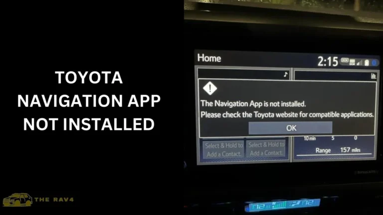 toyota navigation app not installed