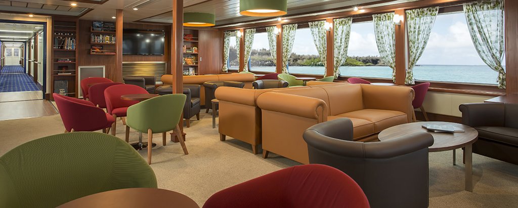 Galapagos Cruise Santa Cruz II Cruise Library Room