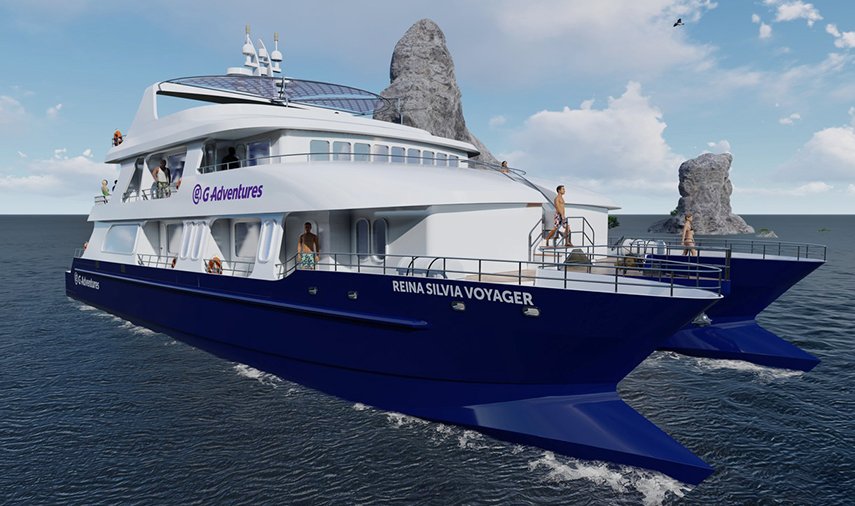 Reina Silvia Voyager Catamaran Exterior