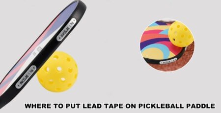 where to put lead tape on pickleball paddle