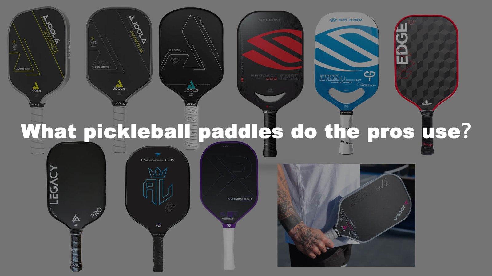 what pickleball paddles do the pros use
