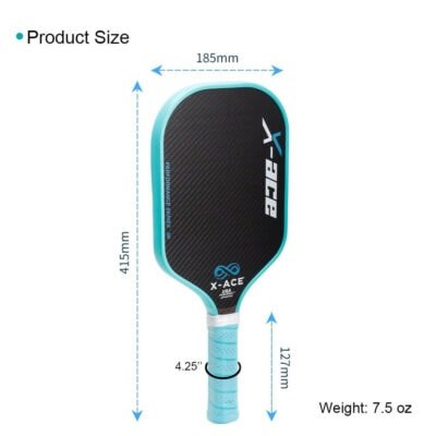 X-ACE 3K Carbon Fiber Pickleball Paddle - Image 8