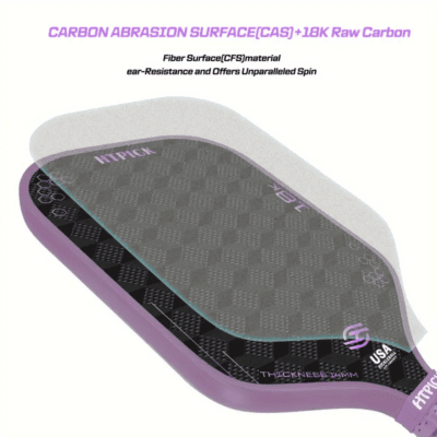 HTPICK 18K Carbon Fiber Pickleball Paddle - Image 3