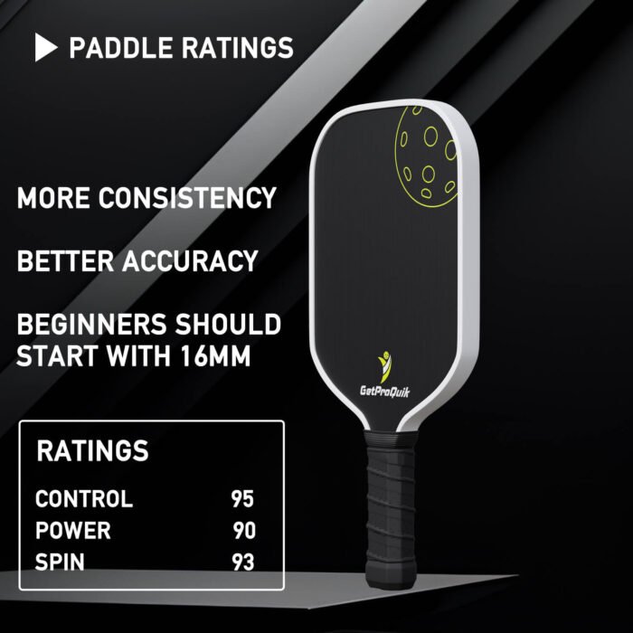 getproquik switch t700 carbon fiber pickleball paddle for beginner_02