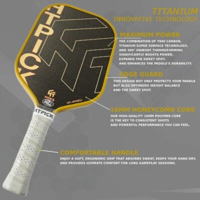 HTPICK Titanium T800 Carbon Paddle - Image 4