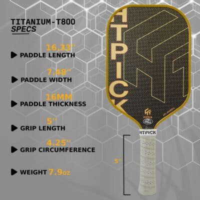HTPICK Titanium T800 Carbon Paddle - Image 6