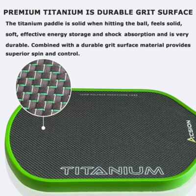 ACSION Titanium T700 Carbon Fiber Pickleball Paddle - Image 4