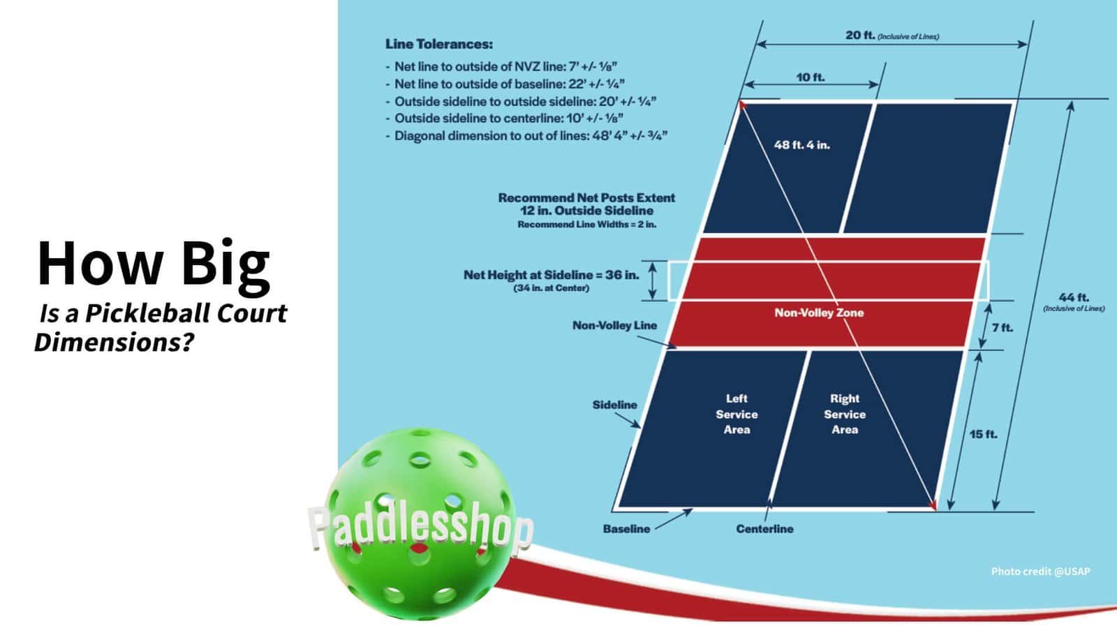 How Big Is a Pickleball Court Dimensions