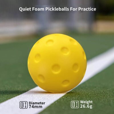 Quiet Foam Pickleballs size