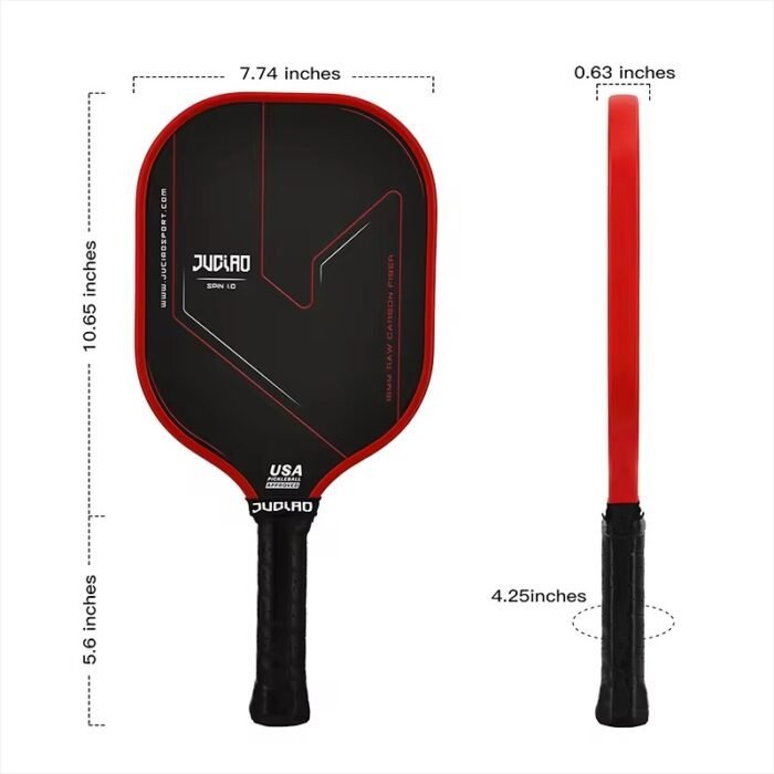 JUCIAO SPIN1.0 Pickleball Paddle size