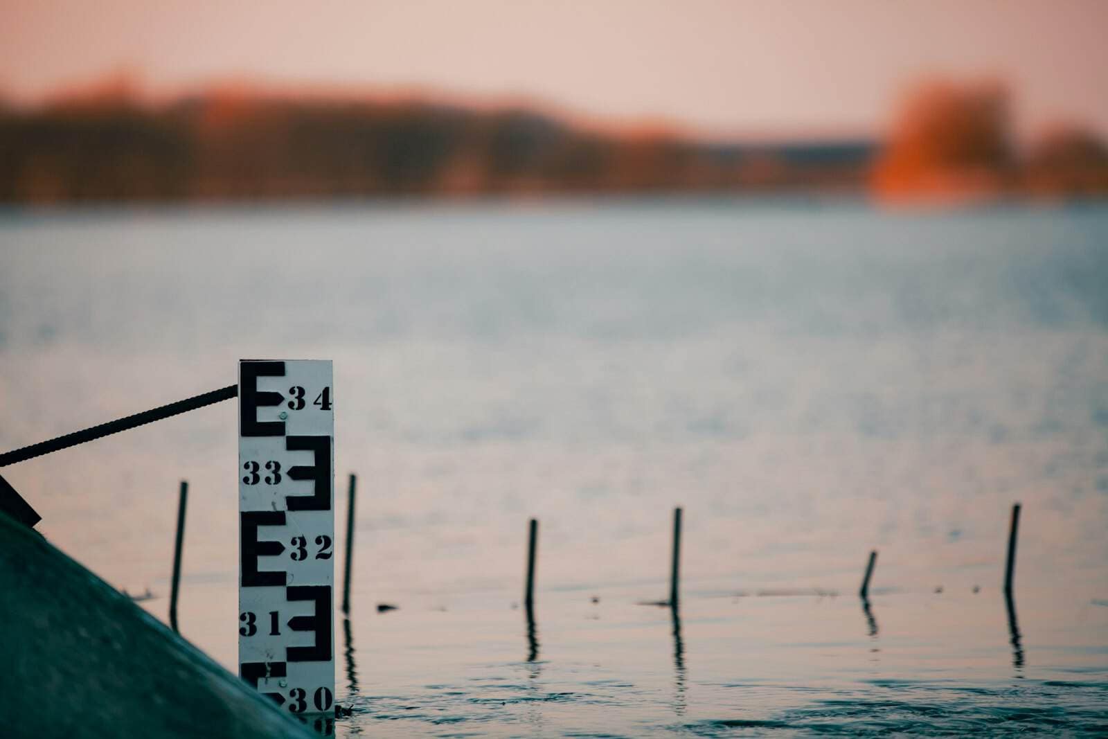 Thermometer in water reminding that one temperature reading should not run the whole fishing day