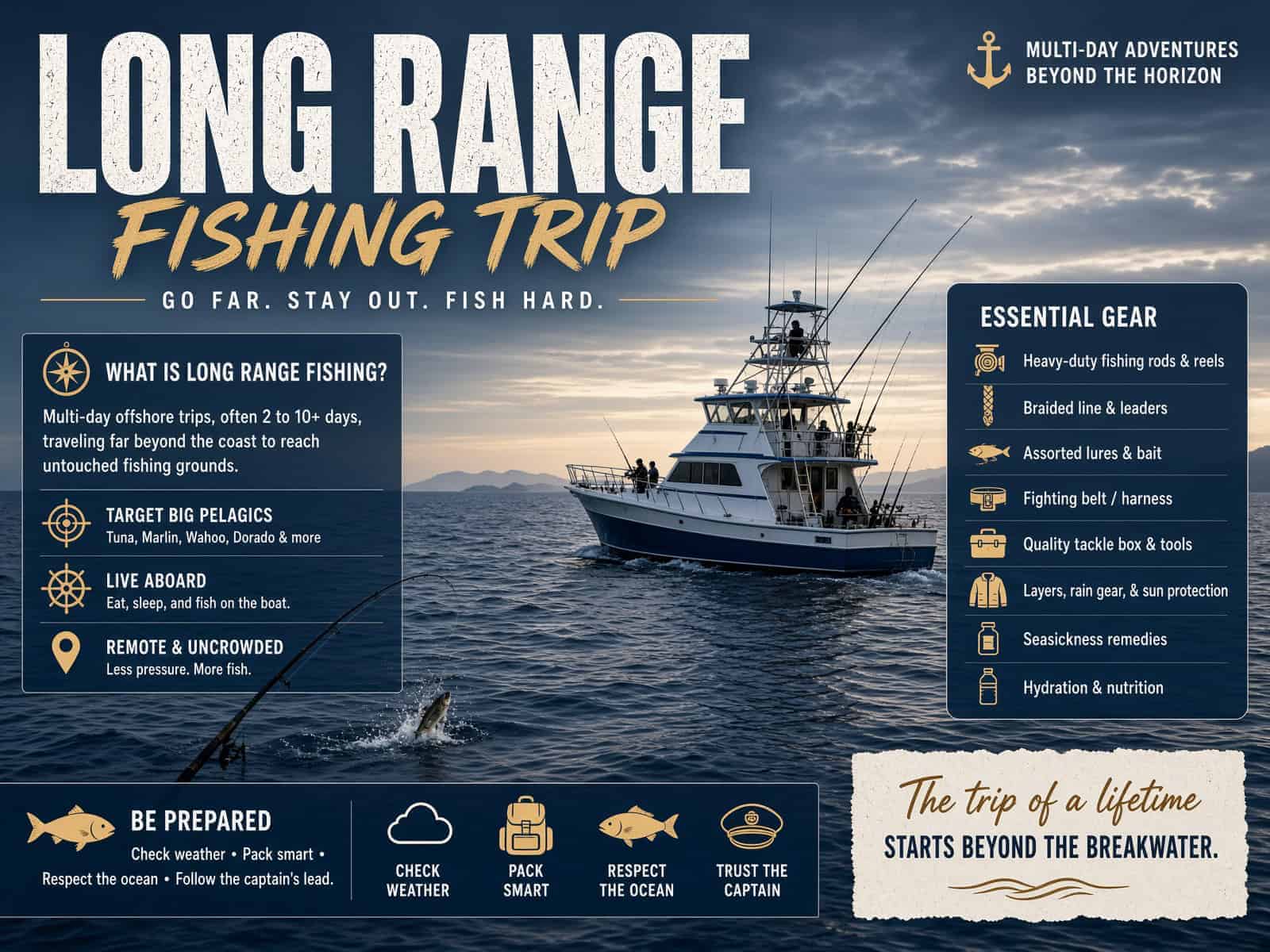 Long Rage Fishing Try