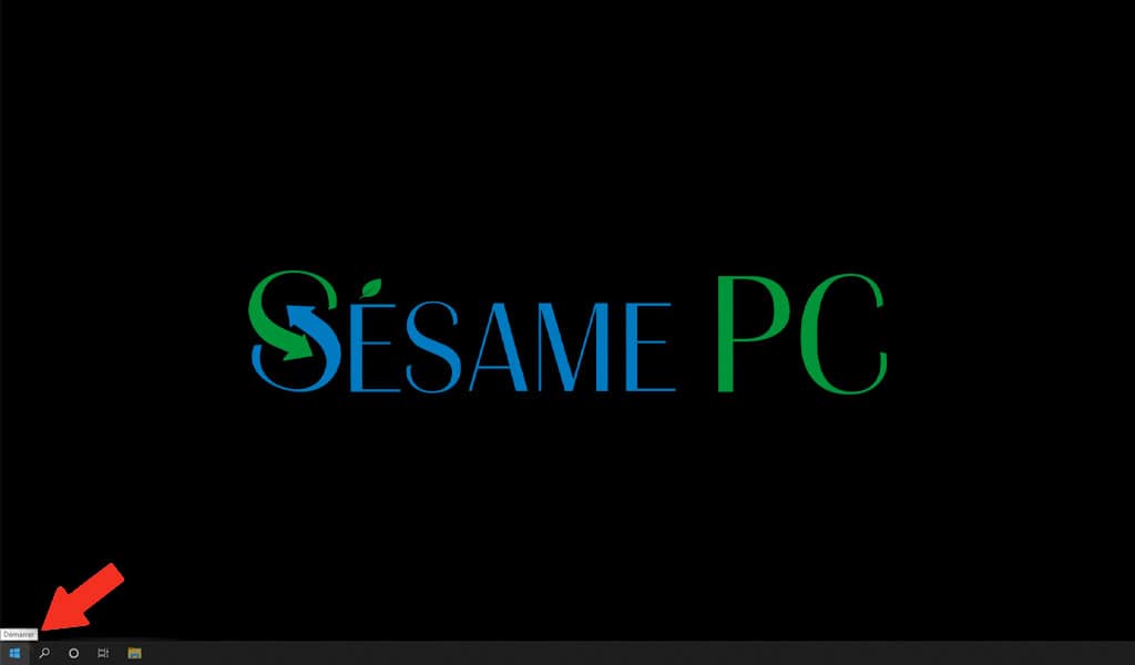 Logo SesamePC avec texte coloré sur fond noir, mettant en avant la marque spécialisée en solutions informatiques.