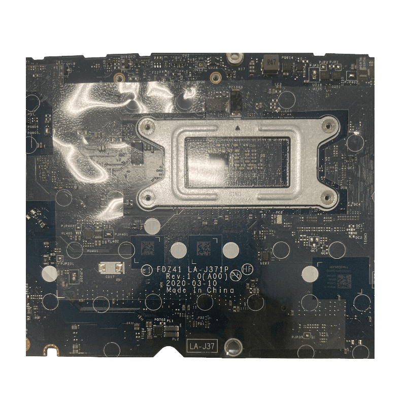 Carte mère d'ordinateur avec socket CPU et composants électroniques pour réparation ou assemblage informatique.