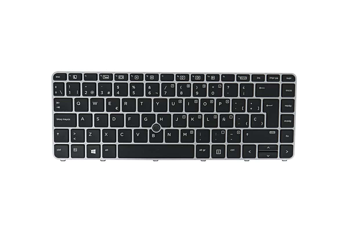 Clavier Espagnol pour ordinateur portable HP parmi les modèles suivants : 840 G3, 840 G4.