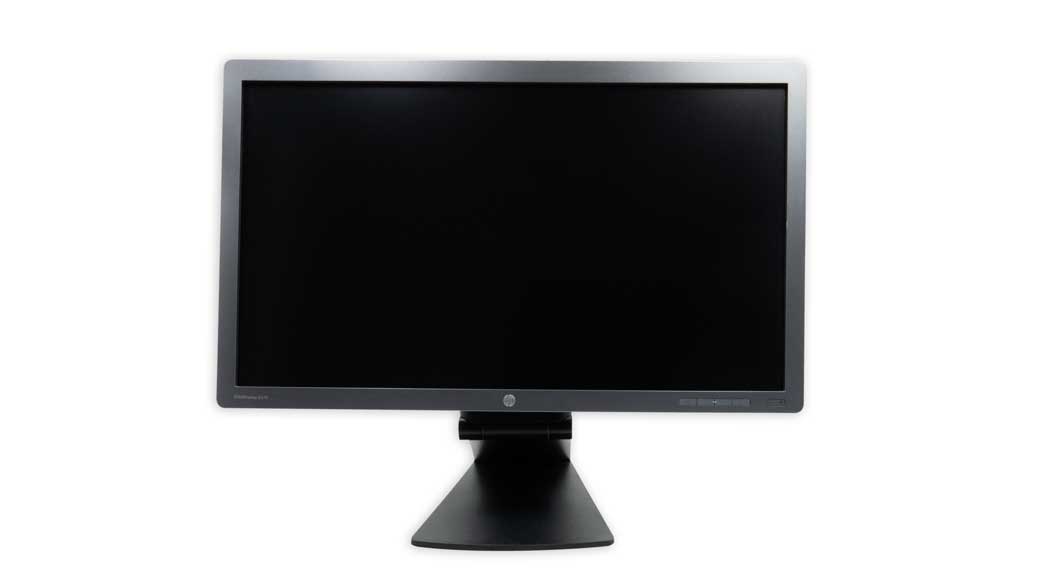 Écran informatique noir avec cadre gris, idéal pour bureau et maison, compatible avec ordinateurs Windows et Mac, pour une utilisation professionnelle ou personnelle.